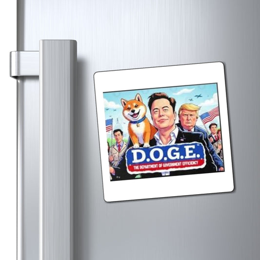 The D.O.G.E. Department of Government Efficiency Fridge Magnet