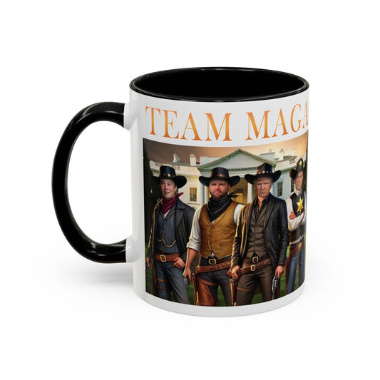 Team MAGA Vintage Style Coffee Mug Trump Kennedy Elon JD Vance