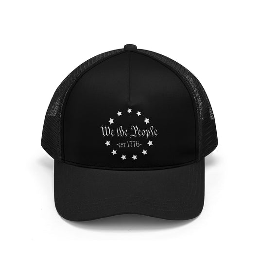 we the people Mesh Baseball hat with stars