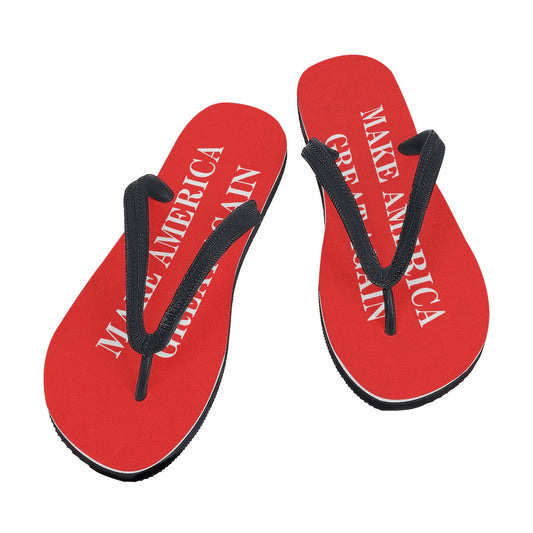 Trump: Make America Great Again Red Mens Flip Flops