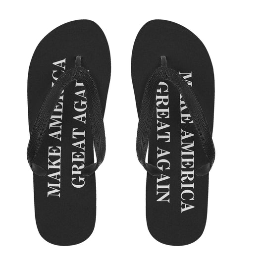 Make America Great Again Black Mens Flip Flops