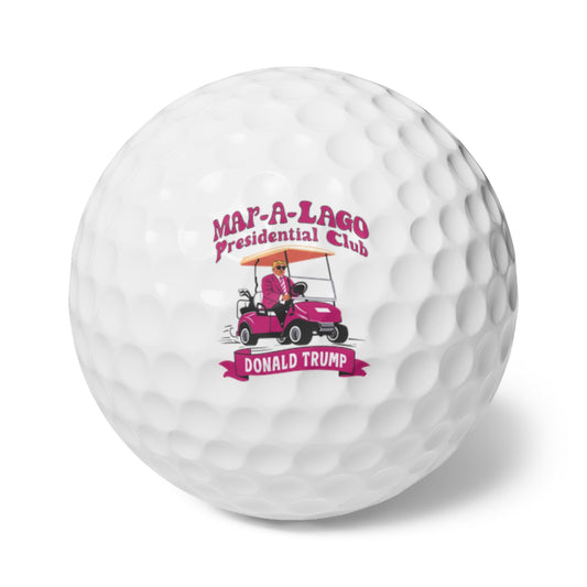 Pink Lady's Trump Mar-A-Lago Presidential Club Golf Balls (set of 6)