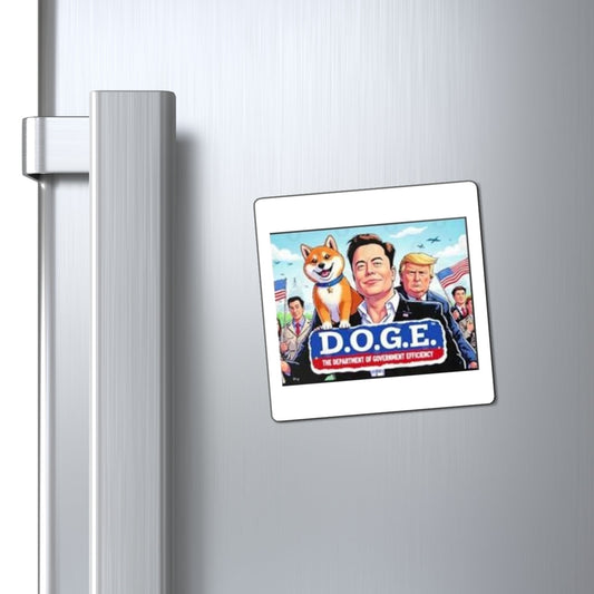 The D.O.G.E. Department of Government Efficiency Fridge Magnet