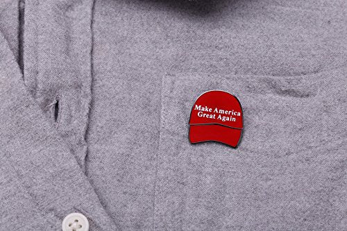 Red Make America Great Again Hat Shaped Lapel Pin