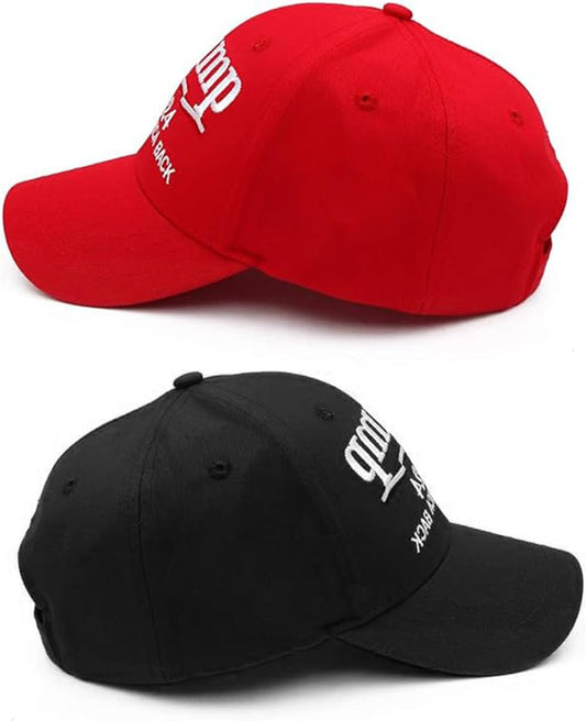 2 Hat Bundle: Trump 2024  Take America Back Caps