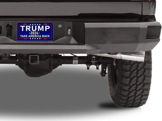 Trump 2024 Take America Back Blue License Plate