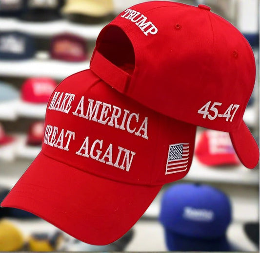 Trump 2024 45-47 Hat Make America Great Again Same Hat Donald Trump wears