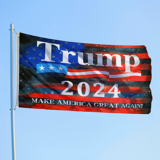 Trump 2024 Make America Great Again Modern American Flag  3x5 Feet