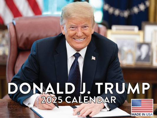 2025 President Donald Trump Calendar  45 - 47 Monthly Wall Calendar