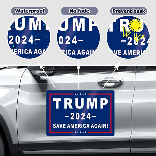 Trump 2024 Magnet Sticker Decal 2 Pack