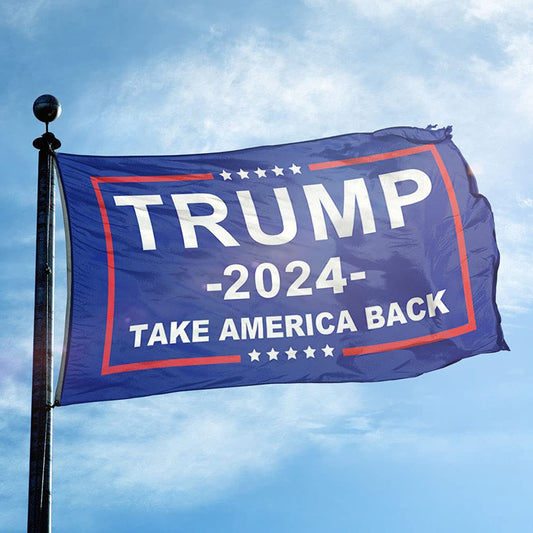 Trump 2024 Take America Back Flags- 2 PACK