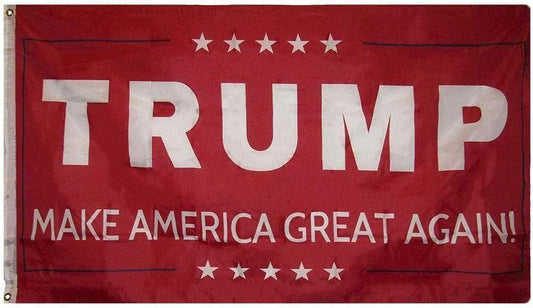 Double Sided - Donald Trump Make America Great Again Red Flag 3'x5'