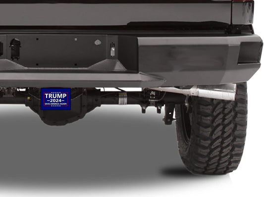 President Donald Trump 2024 Trailer Hitch Cover Save America Again Blue