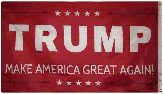 Double Sided - Donald Trump Make America Great Again Red Flag 3'x5'