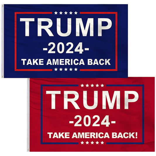 Trump 2024 Take America Back Flags- 2 PACK