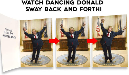 Funny Donald Trump Birthday Card - Trump Voice and Dancing