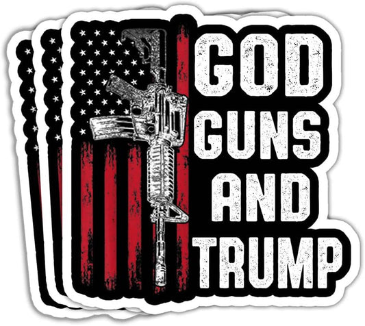 God Guns and Trump Stickers (Set of 3)