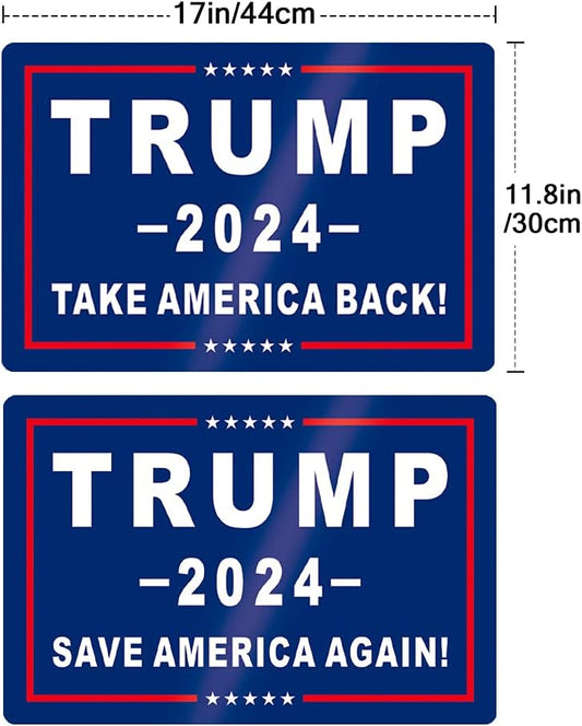 Trump 2024 Magnet Sticker Decal 2 Pack