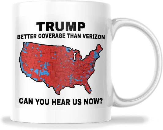 Trump Election 2024 -Map Results - Better Coverage Than Verizon Trump Mug