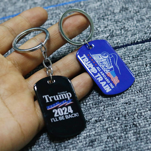 5 Pack Trump 2024 Keychains "Trump 2024 I'll be Back" "Trump 2024 Save American Again" "Trump 2024 Take American Back"