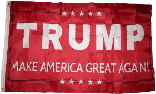 3x5 Donald Trump Make America Great Again! Red Flag 3'x5' Grommets