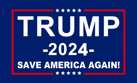 Trump 2024 Save America Again Flag - 3x5 Feet Heavy Duty Outdoor - Made in USA