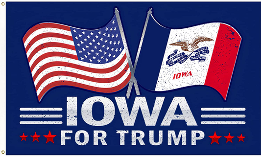 Iowa for Trump 3x5 Foot Flag