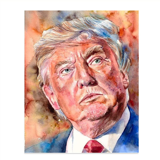 President Donald Trump Portrait-8 x 10" Presidential Wall Art