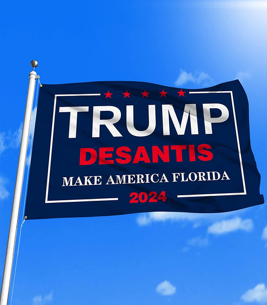 Trump 2024 3X5 Ft Flags with Brass Grommets for Parade or Movements,Make America Florida Outdoor Flags & Banner Sign