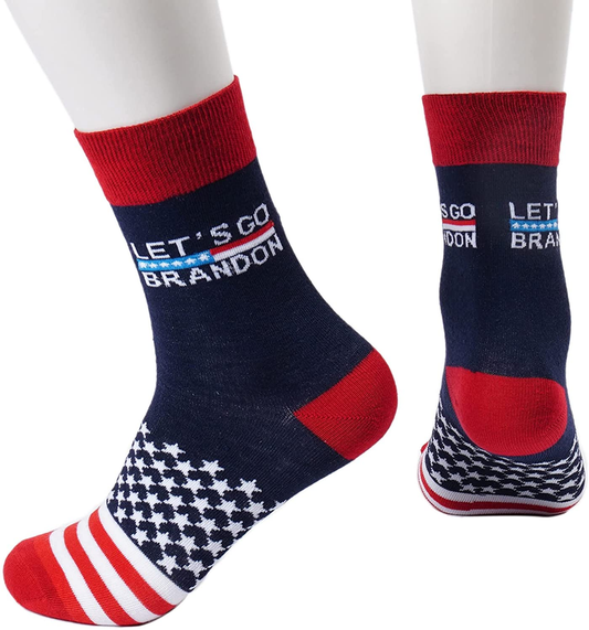 Trump 2024 socks Let's Go Brandon Socks