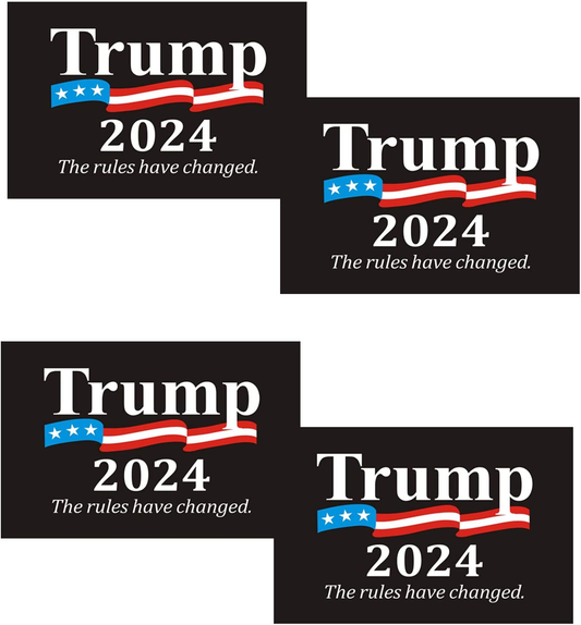 The Rules Have Changed Trump 2024 Black Sticker