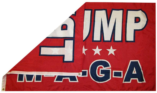 High Quality Trump MAGA Flag 12"x 18" Nylon Heavy Duty (USA)