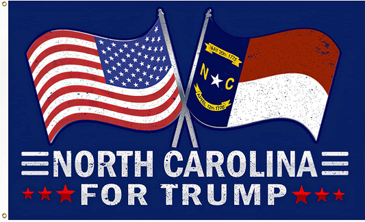 North Carolina for Trump Flag