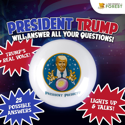 President Predicto - Donald Trump Fortune Teller Ball - Trump Speaks the Answer - Like a Next Generation Magic 8 Ball