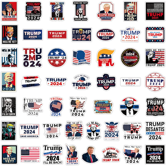 Funny Trump 2024 Stickers 100 piece Pack