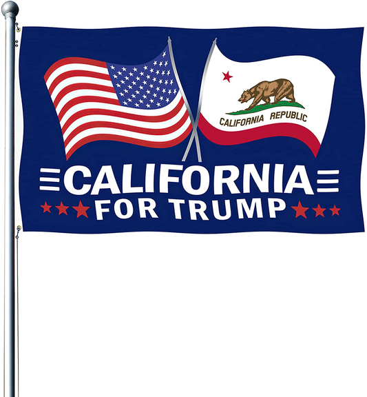 California for Trump 2024 Flag 3x5 outdoor