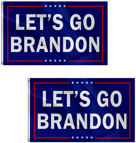 2 Pack Lets Go Flag 3x5 FT FJB Brandon Flag