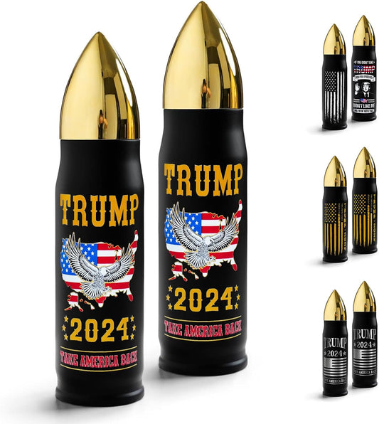 Trump 2024 Insulated Bullet Tumbler  Eagle USA