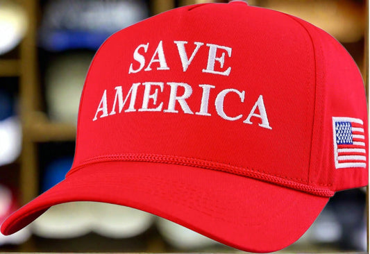 Donald Trump Embroidered Official Red Save America Hat