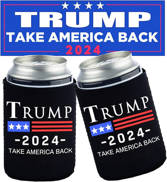 Donald Trump 2024 - Take America Back - Can koozie Drink Coolers