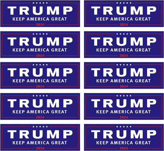 Trump Keep America Great Stickers - 10 Pack