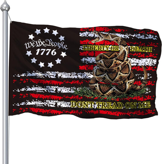 We The People Flag Dont Tread On Me 1776 Gadsden Flag