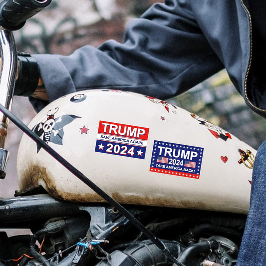 100 Mixed  Trump 2024 Stickers Take America Back & Save America Again