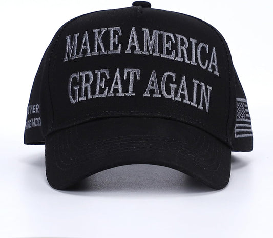 Dark MAGA Hat Elon Musk Wore - Embroidered Baseball Adjustable Cap