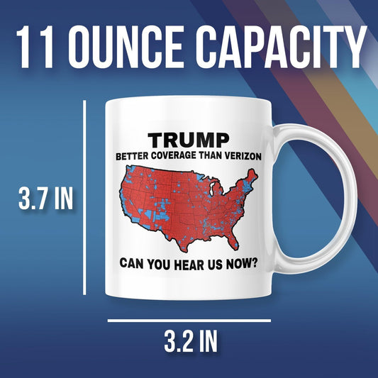 Trump Election 2024 -Map Results - Better Coverage Than Verizon Trump Mug