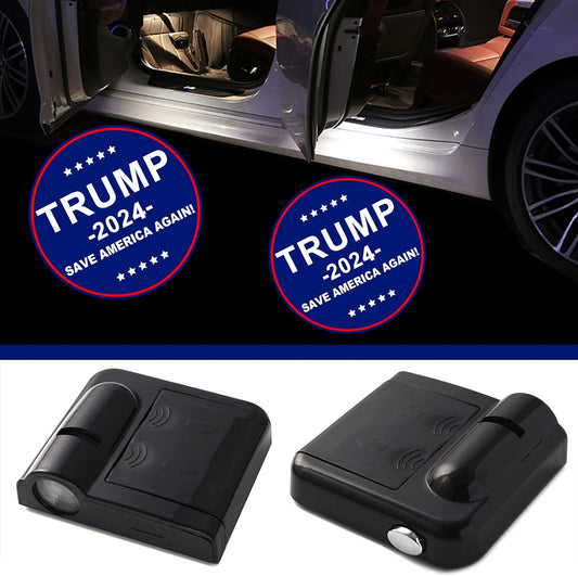 Trump 2024 Logo Car Door Ground Projector Lights