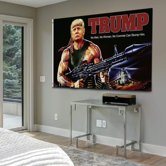 Donald Trump Rambo Rocket Launcher Flag 3x5 Feet