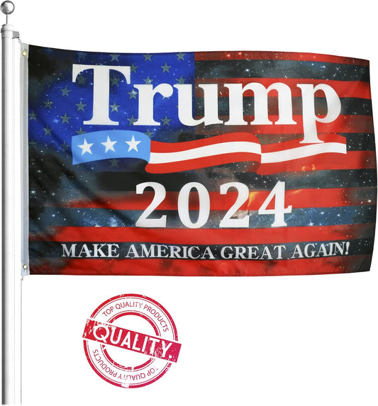 Trump 2024 Make America Great Again Modern American Flag  3x5 Feet