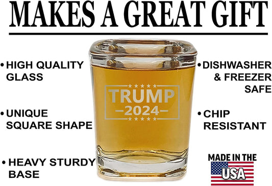 Tactical Square Trump 2024 Shot Glass