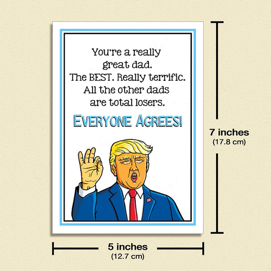 Funny Donald Trump Birthday Card for Dad Father